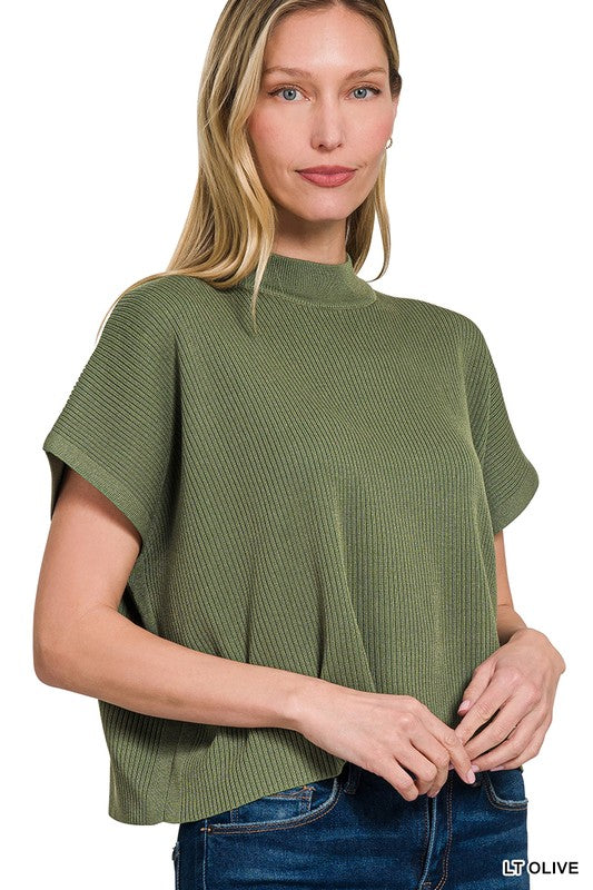 Knit Boxy Top- 2 Colors
