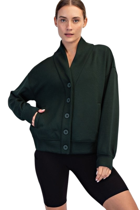 Scuba Cardigan- 4 Colors