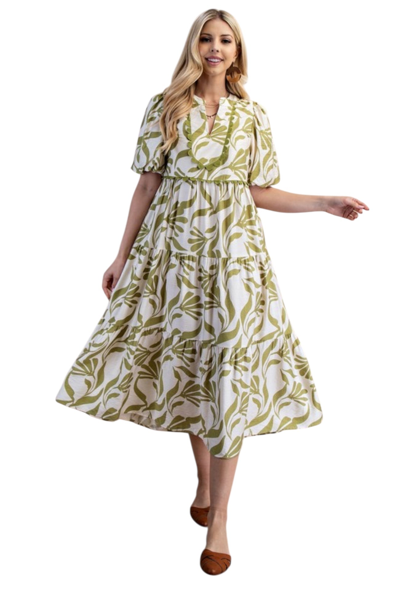Sage Leaves RicRac MIDI