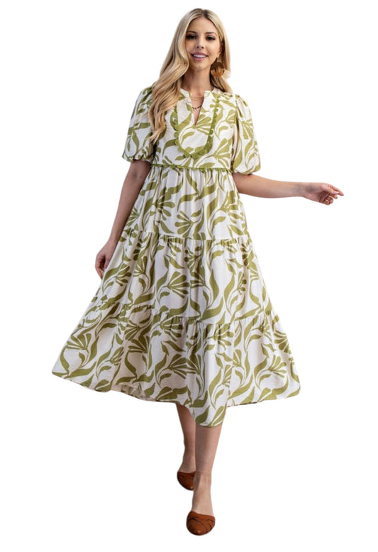 Sage Leaves RicRac MIDI