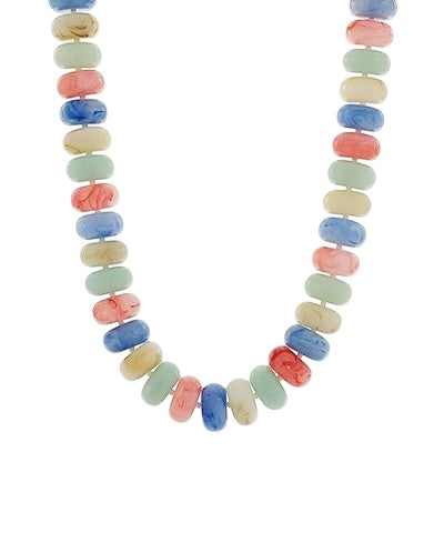Chunky Knot Beaded Necklace - 6 Colors