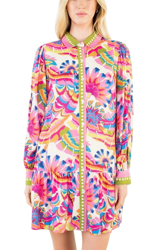 Kaleidoscope Shirt Dress