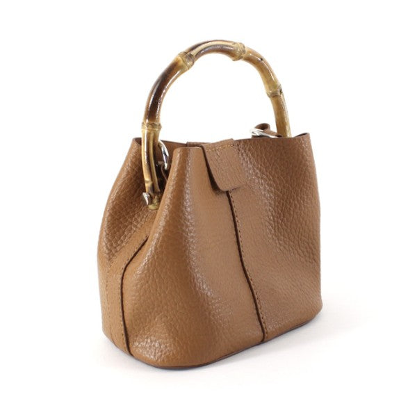 Bamboo Top Handle Tote - 3 Colors