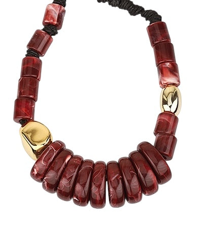 Chunky Resin Rope Necklace- 2 Colors