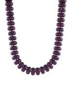 Jumbo Rondelle Bead Necklace- 7 Colors