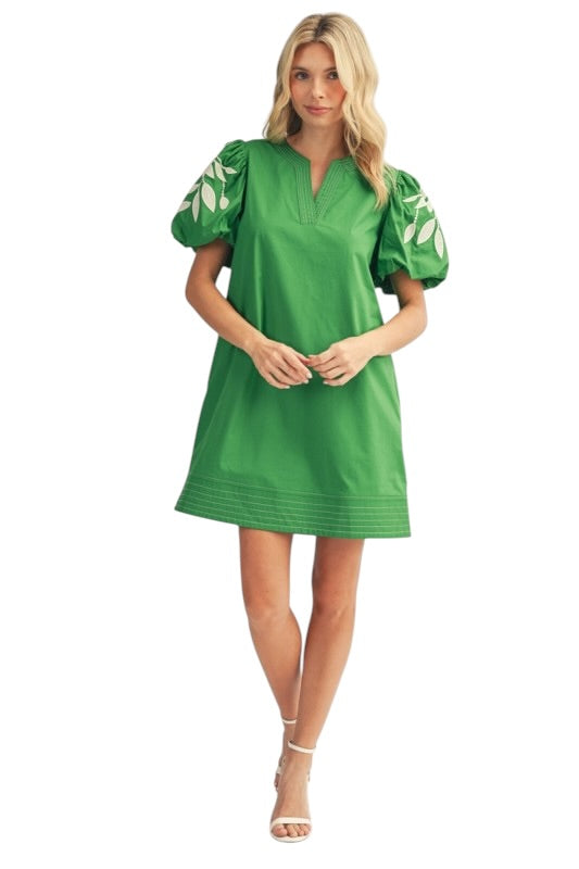 Kelly Embroidery Sleeve Mini