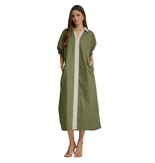 Poplin Center Band Midi- 2 Colors