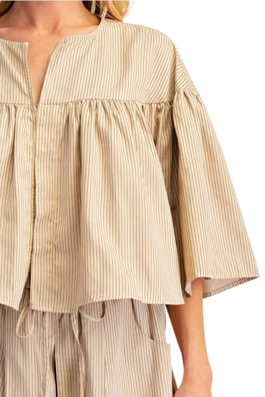 Beige Stripes Set