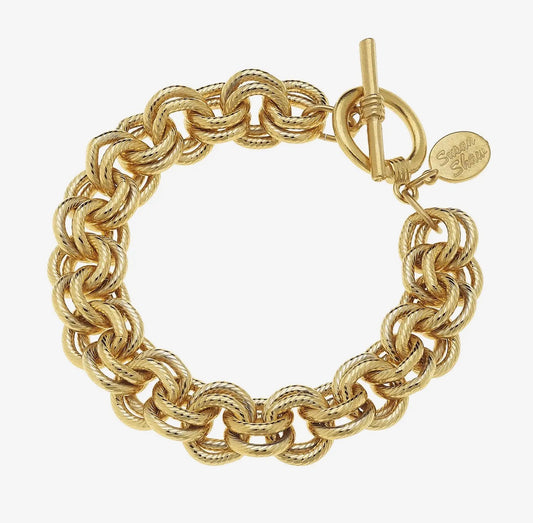 Gold Double Link Bracelet