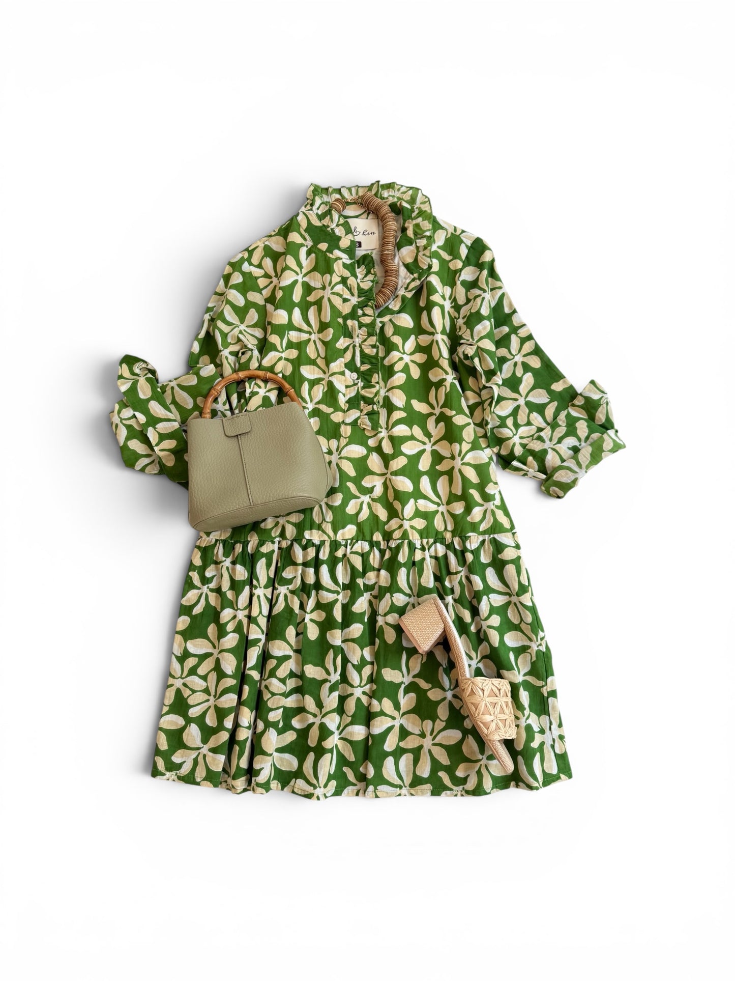 Prytania Mini in Green Mod Daisy