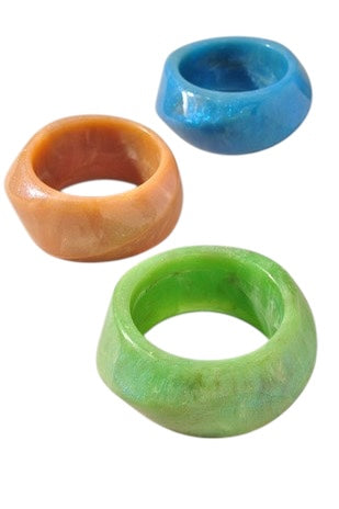 Jumbo Resin Bangles - 3 Colors