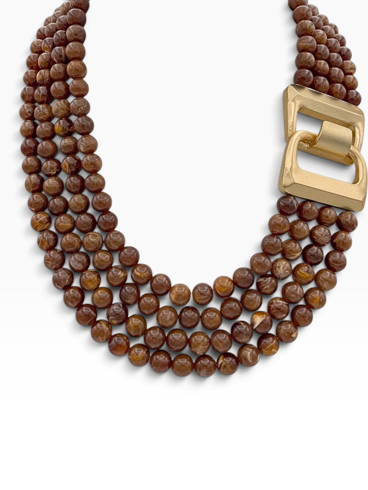 Multi Strand Agate Necklace- 4 Colors
