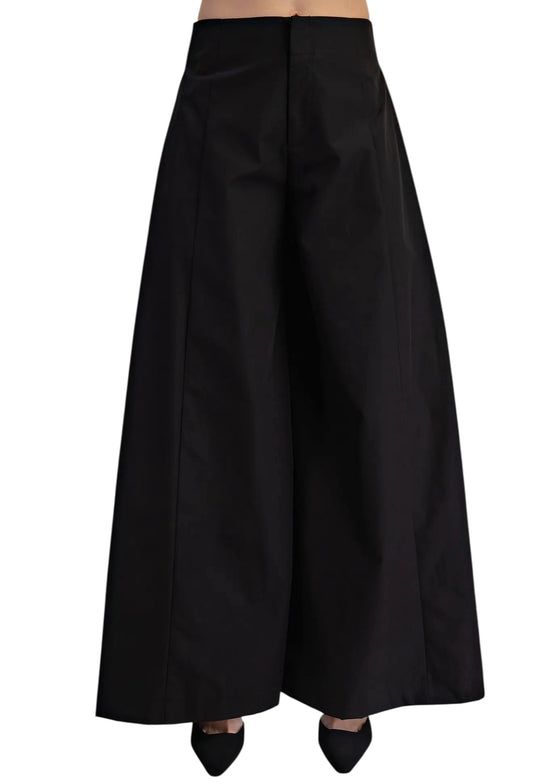 A-Line Palazzo Pant in Black