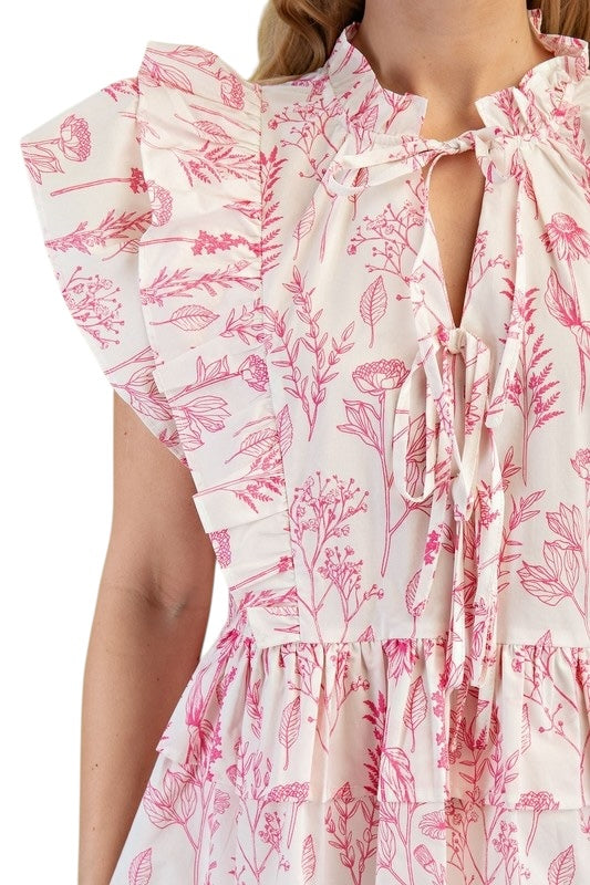 Wildflower Ruffle Top- Two Colors