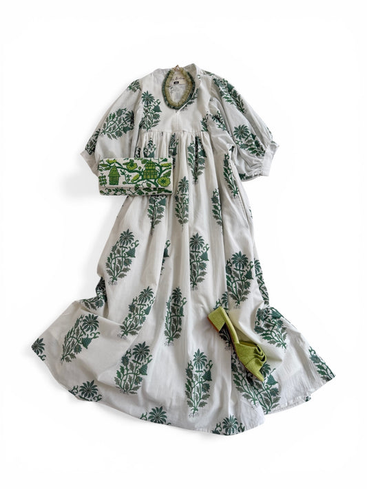 Joliet Midi in Green Floral