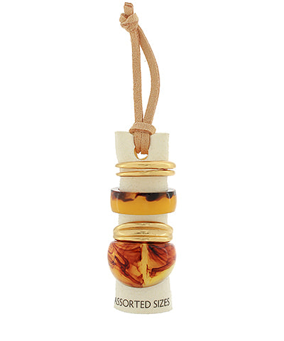 Assorted Resin Ring Stacks- 4 Styles
