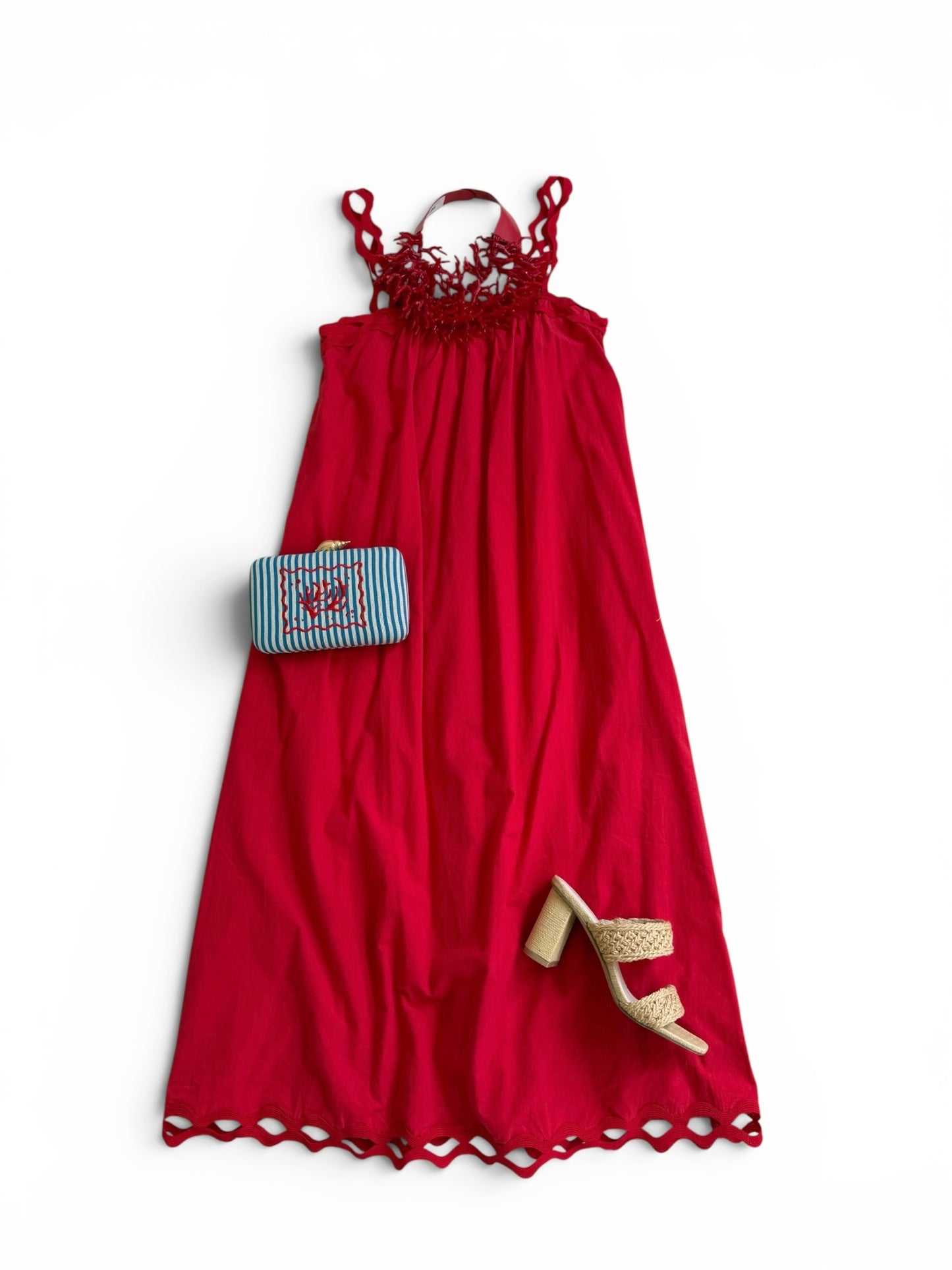 Red RicRac Midi
