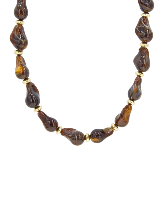 Pebble Resin Necklace- 3 Colors