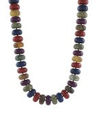 Jumbo Rondelle Bead Necklace- 7 Colors