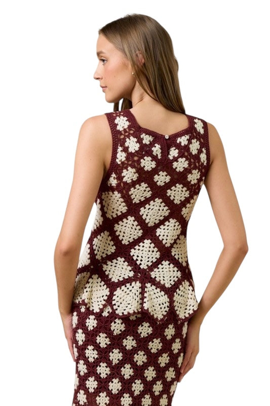 Chocolate & Ivory Crochet Set