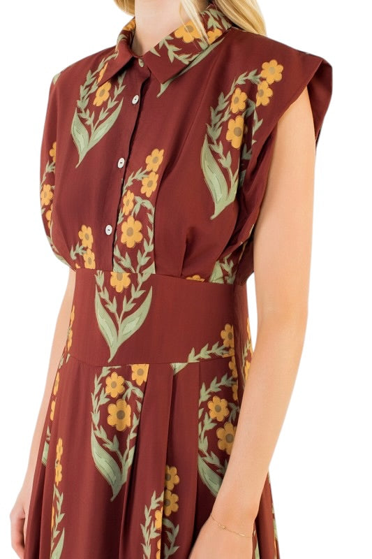 Marigold Floral Midi