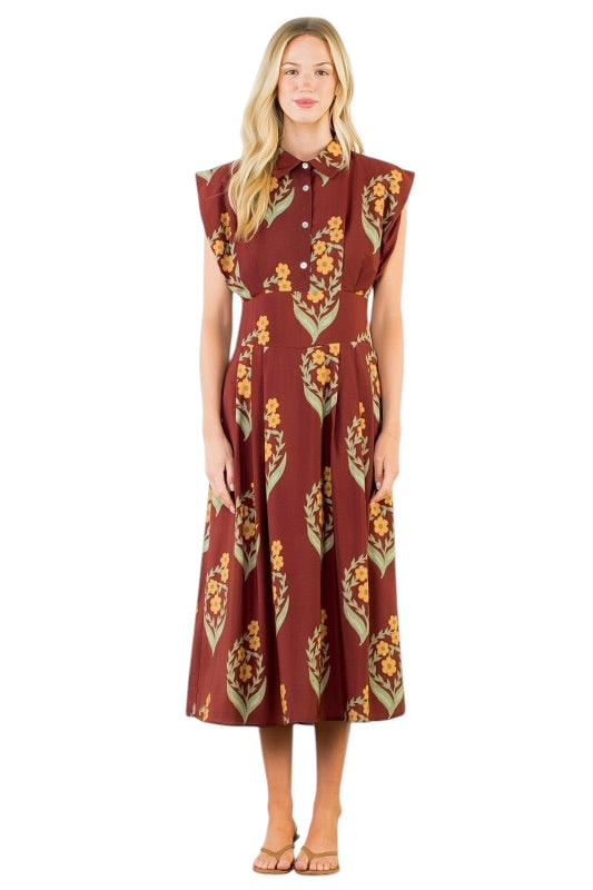 Marigold Floral Midi