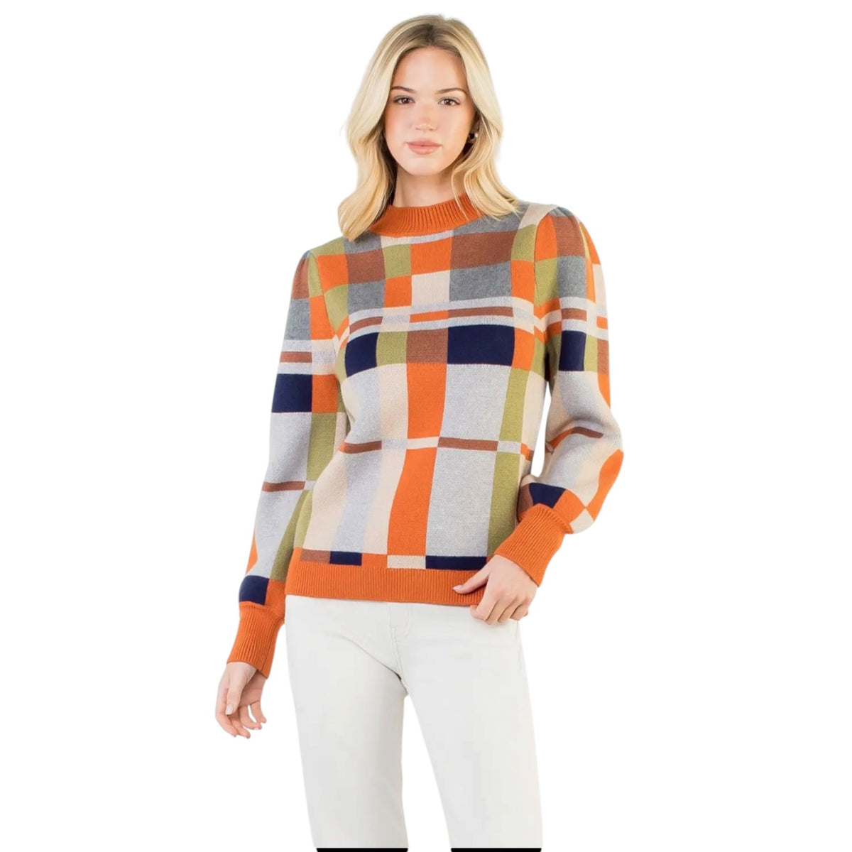 Fall Plaid Sweater