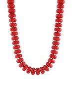 Jumbo Rondelle Bead Necklace- 7 Colors