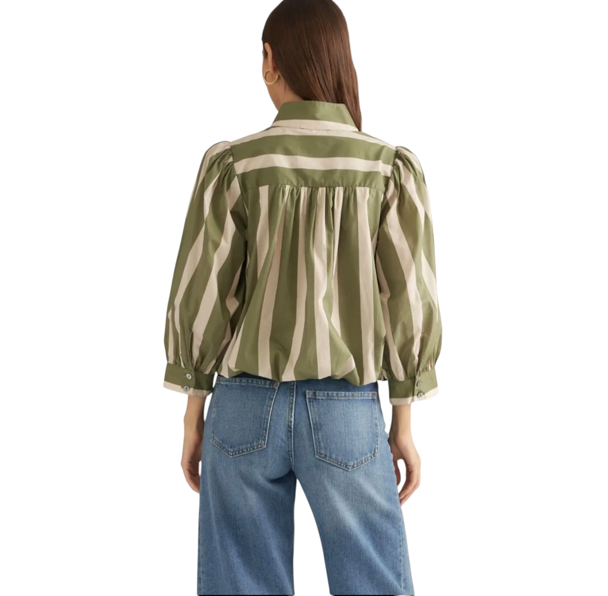 Stripe Bubble Hem Top- 2 Colors