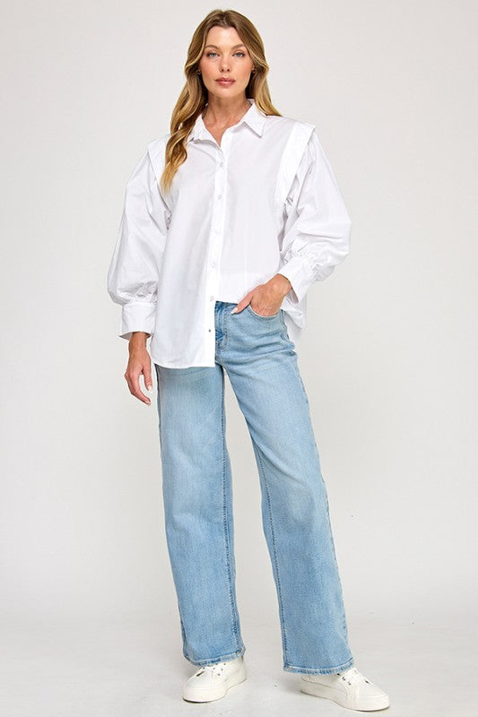 Leigh Poplin Blouse