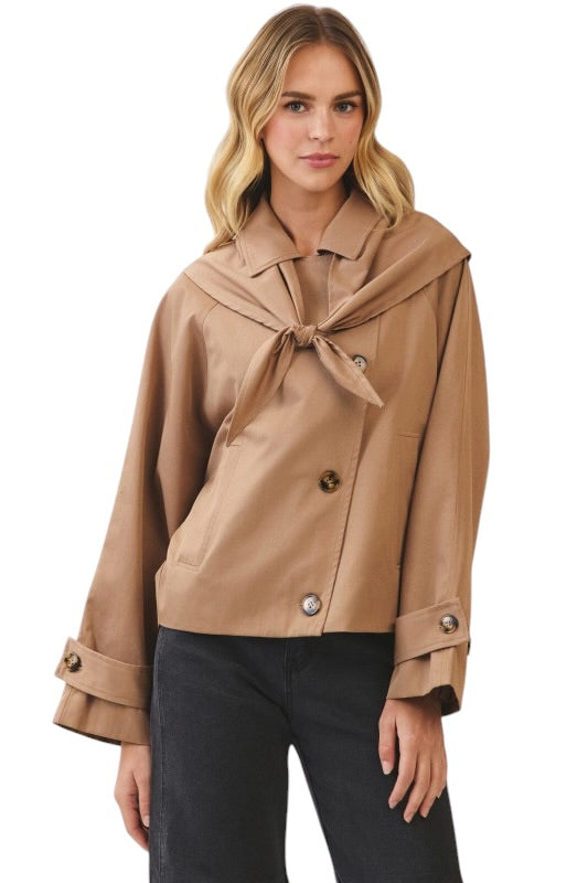 Shawl Detail Trench Jacket