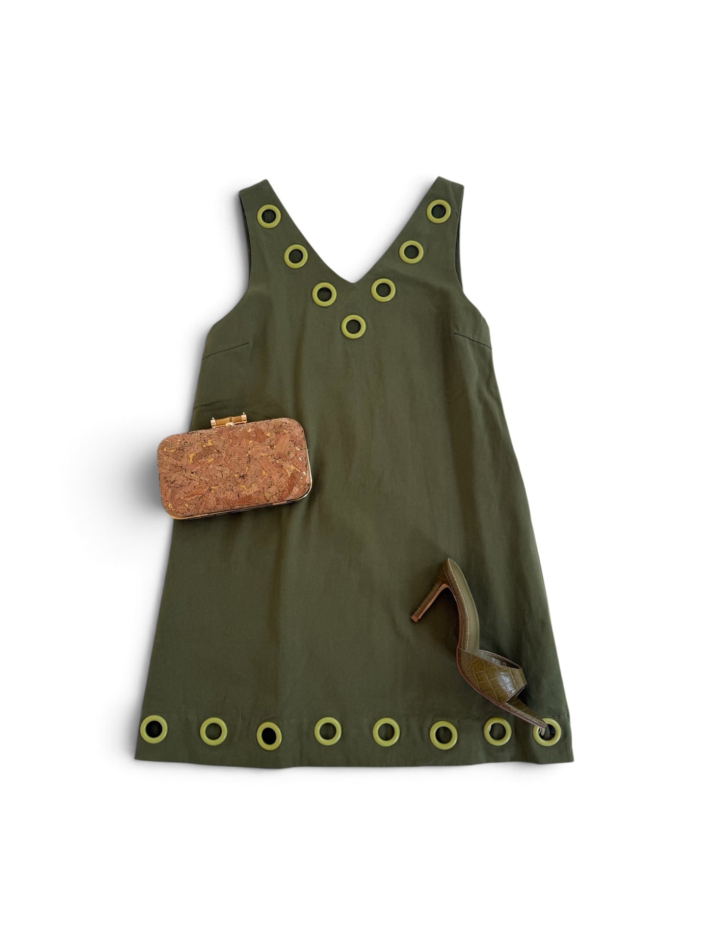 Olive & Citron Rivet Shift