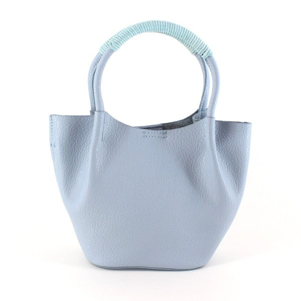 Top Handle Vegan Tote- 6 Colors