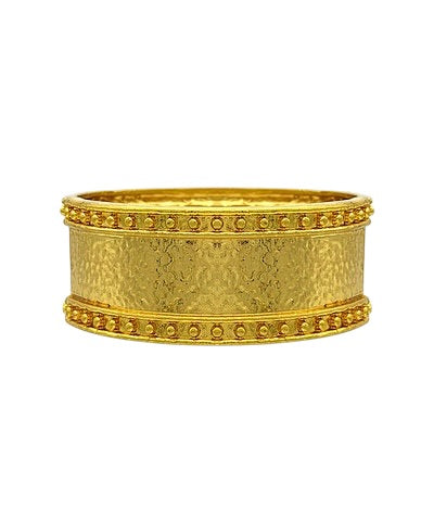 Hammered Gold Bangle-2 Sizes