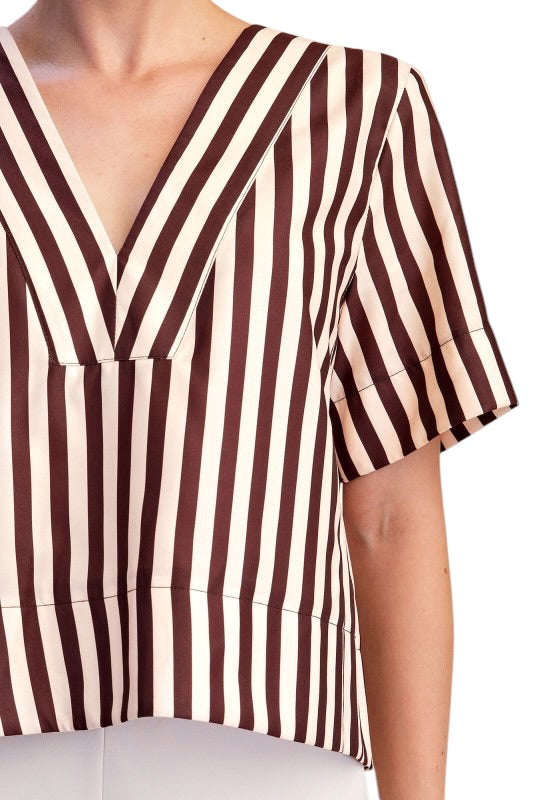 Boxy Stripes Top - 2 Colors