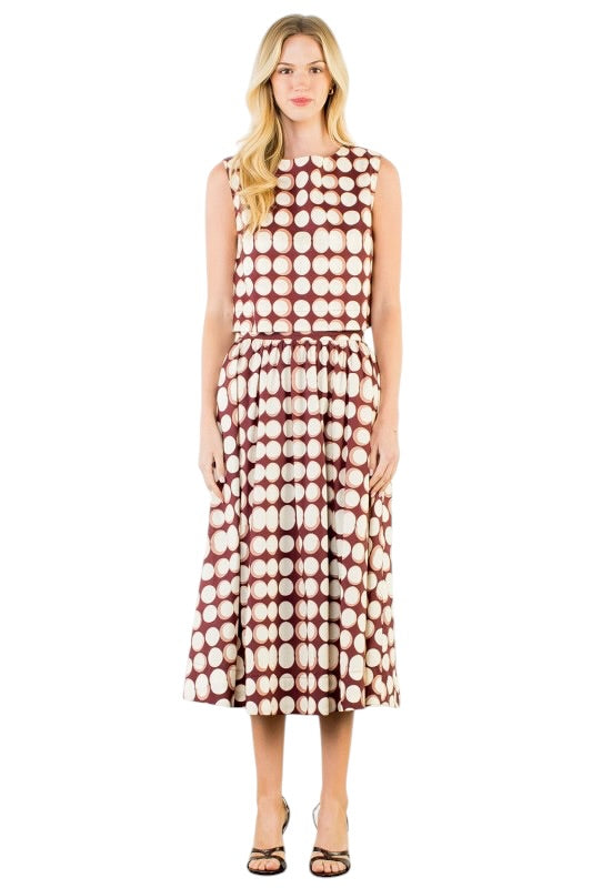 Brown & Cream Dots Set