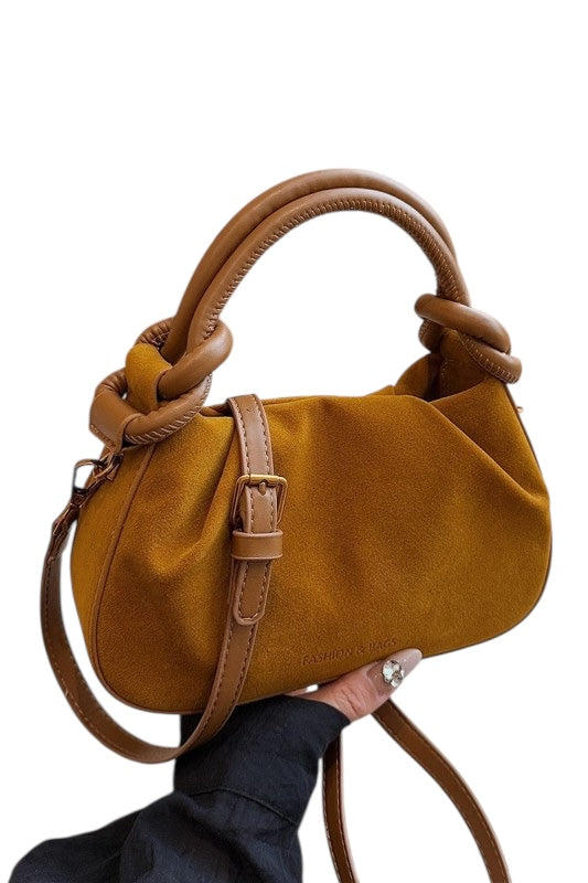 Double Knot Suede Tote- 2 Colors