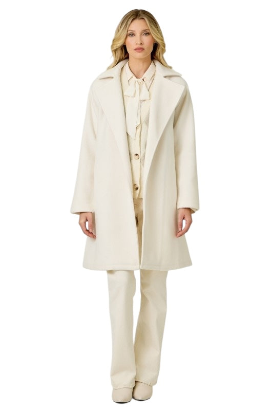 Lapel Collar Coat - 2 Colors