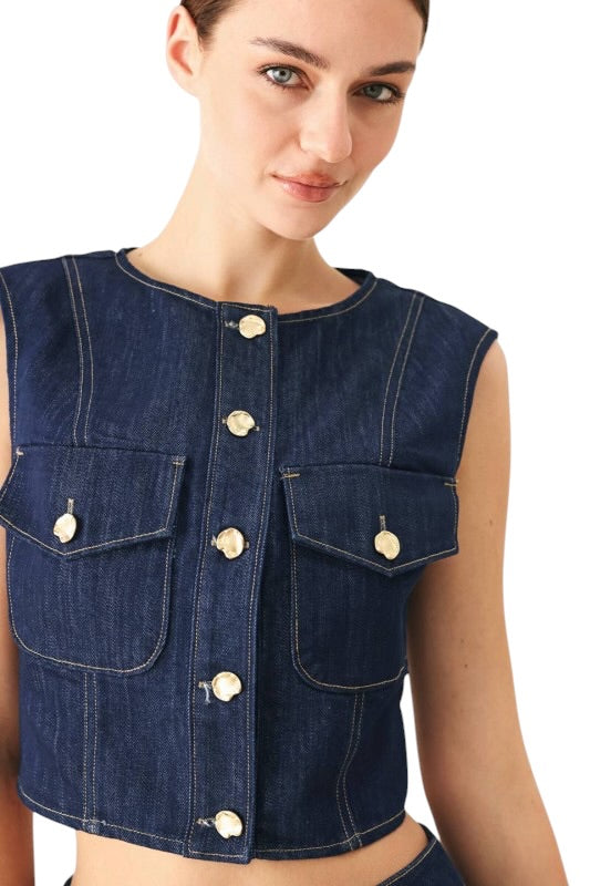 Denim Skort Set