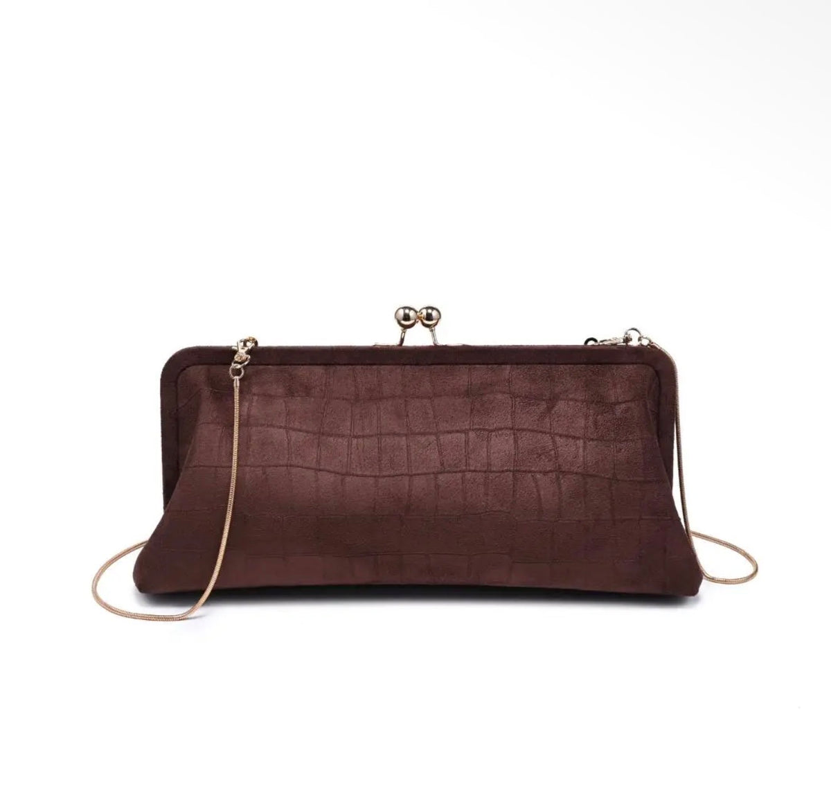 Suede Envelope Clutch- 2 Colors