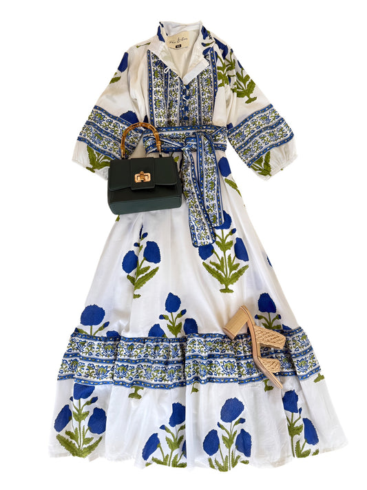 State Street Maxi in Blue Marigold