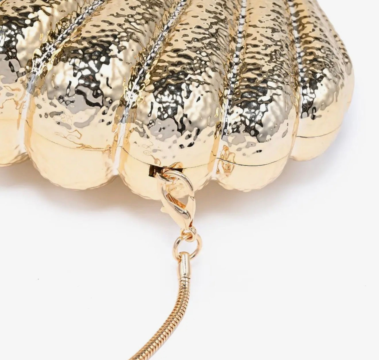 Golden Shell Clutch