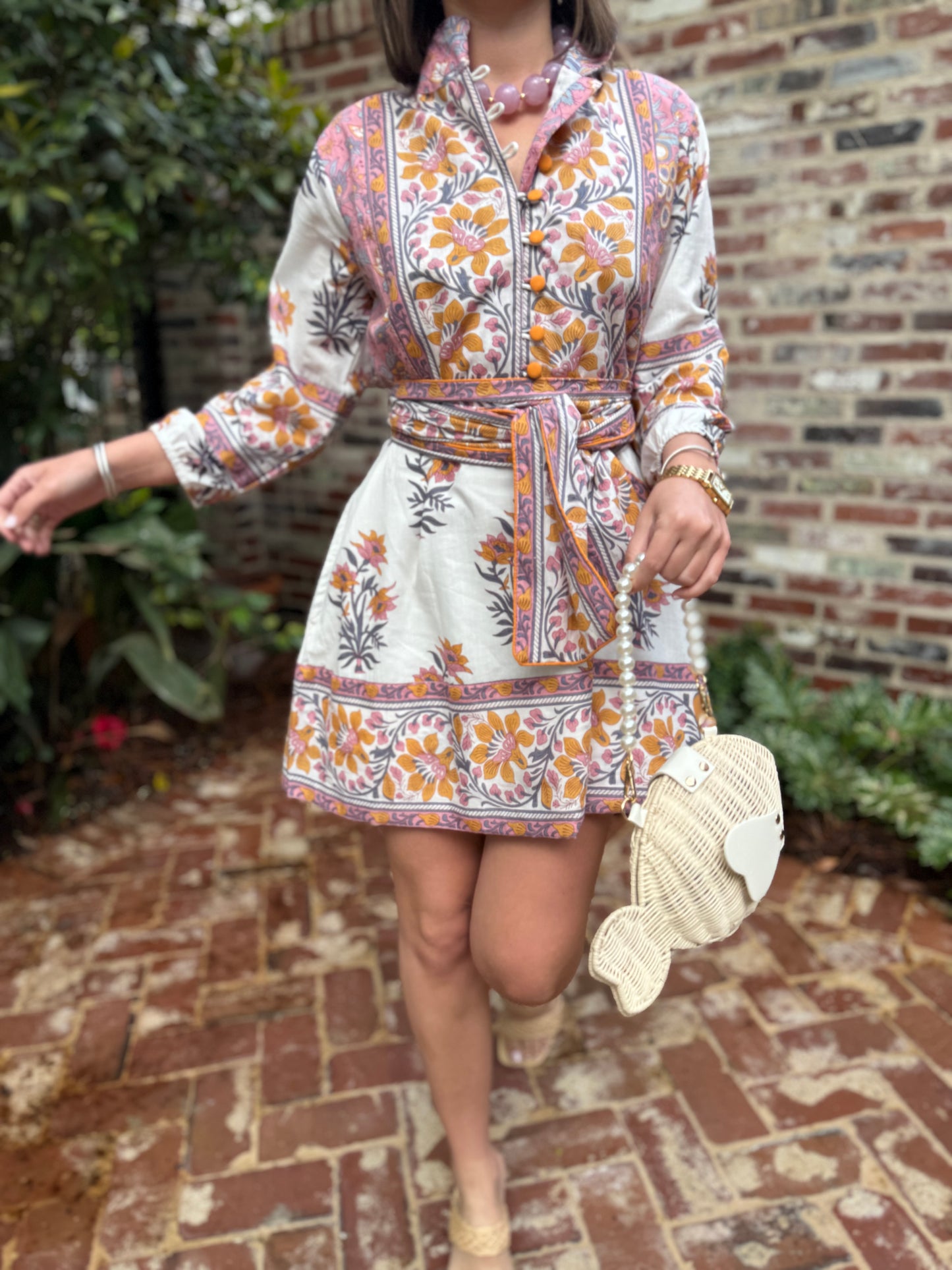 State Street Mini in Pink & Orange