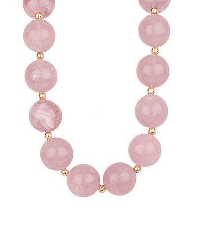 Gold Bead Jumbo Necklace- 2 Color