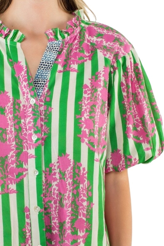 Sally Green Stripe Top