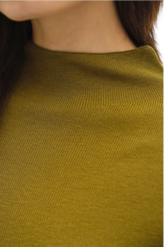Mock Neck Knit Top- 2 Colors