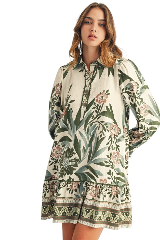 Floral Drop Waist Mini - 2 Colors