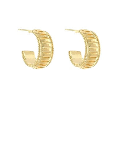 Ribbed Mini Hoops