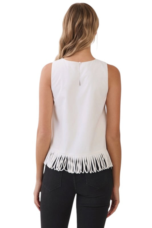 Fringe Hem Tank- 3 Colors