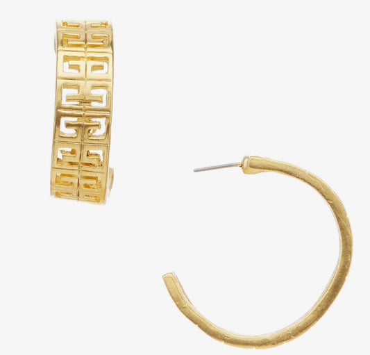 Greek Key Hoops